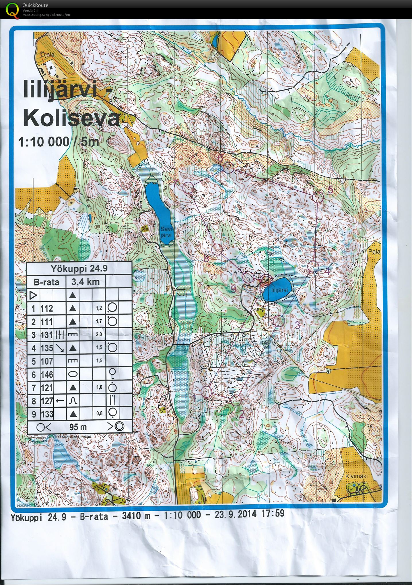 Yökuppi Iilijärvi-Koliseva b (24/09/2014)