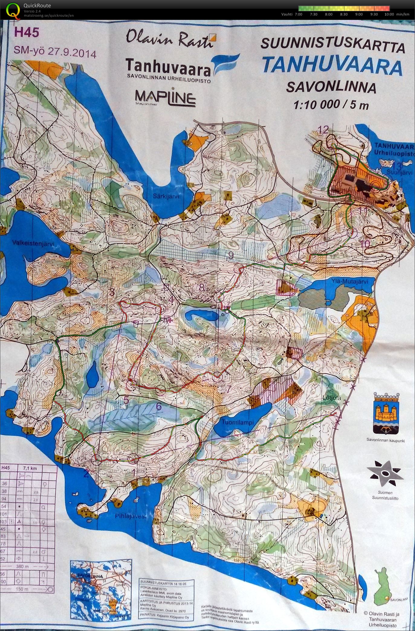 Sm-yö Tanhuvaara H45 (27/09/2014)