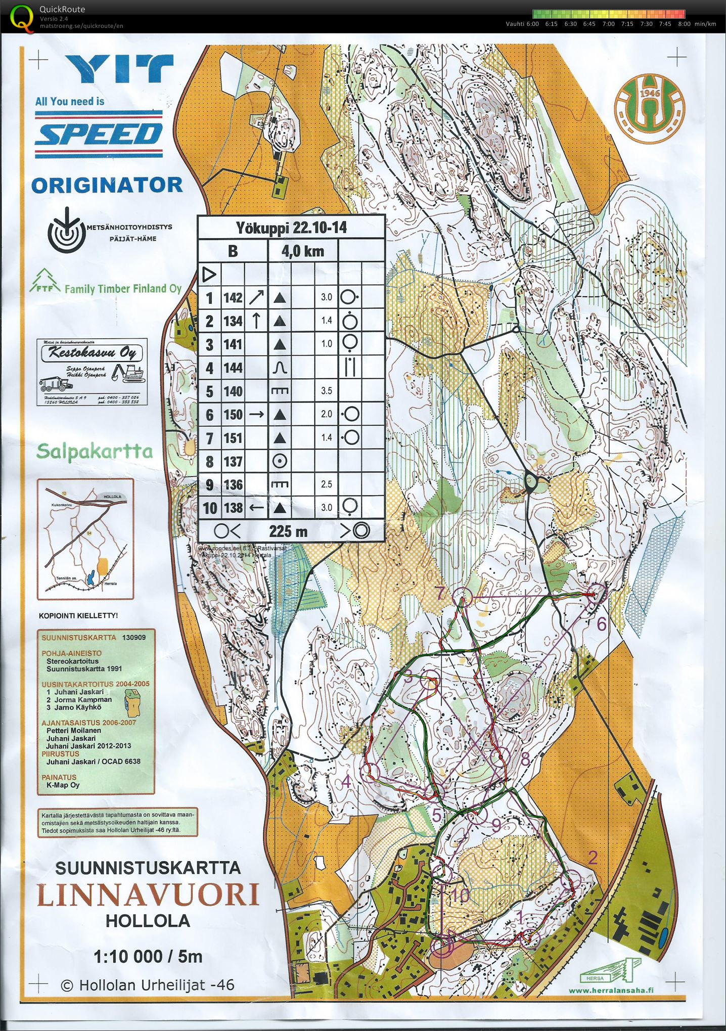 Yökuppi Linnavuori B (22/10/2014)