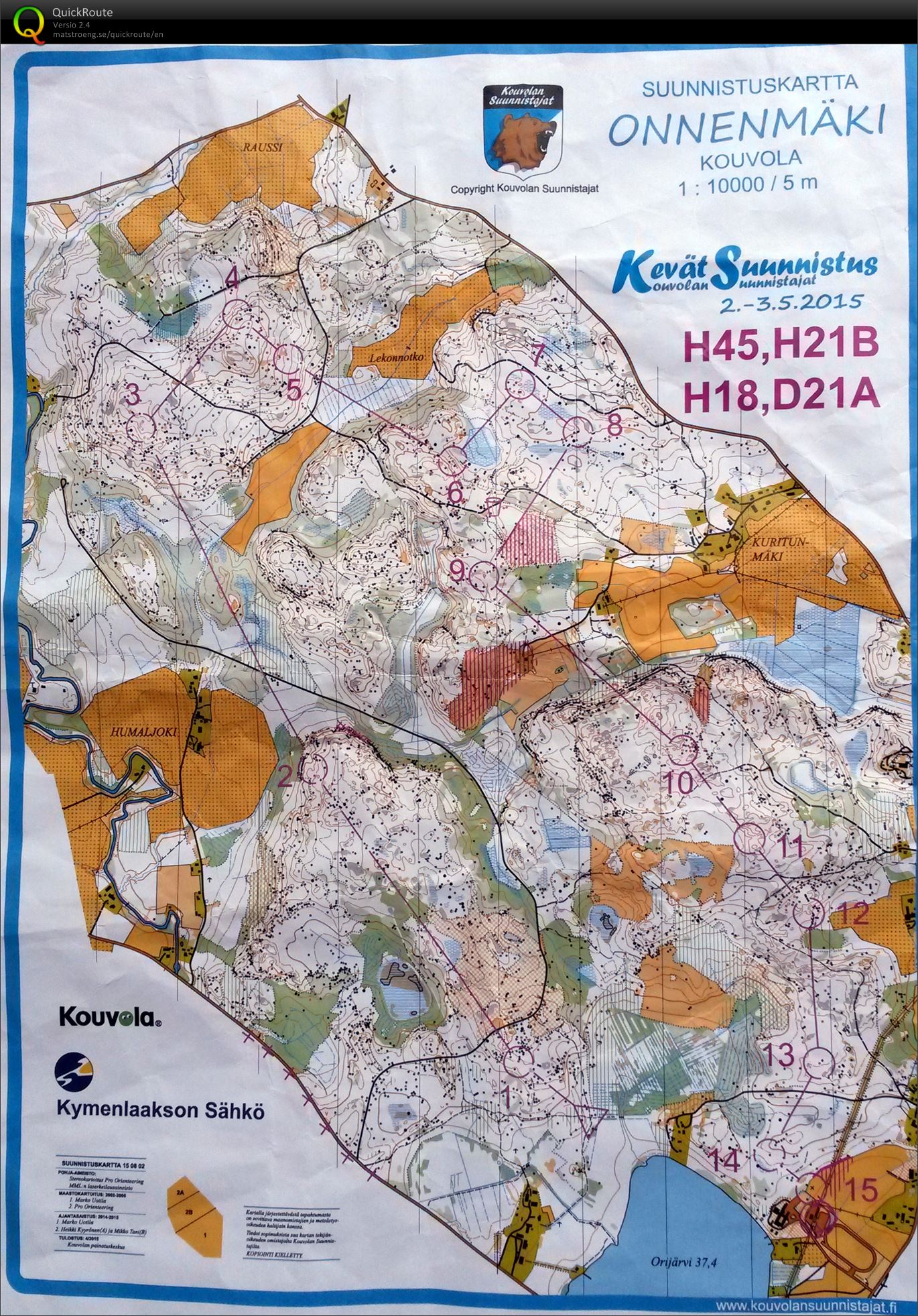 KevätSuunnistus (02-05-2015)