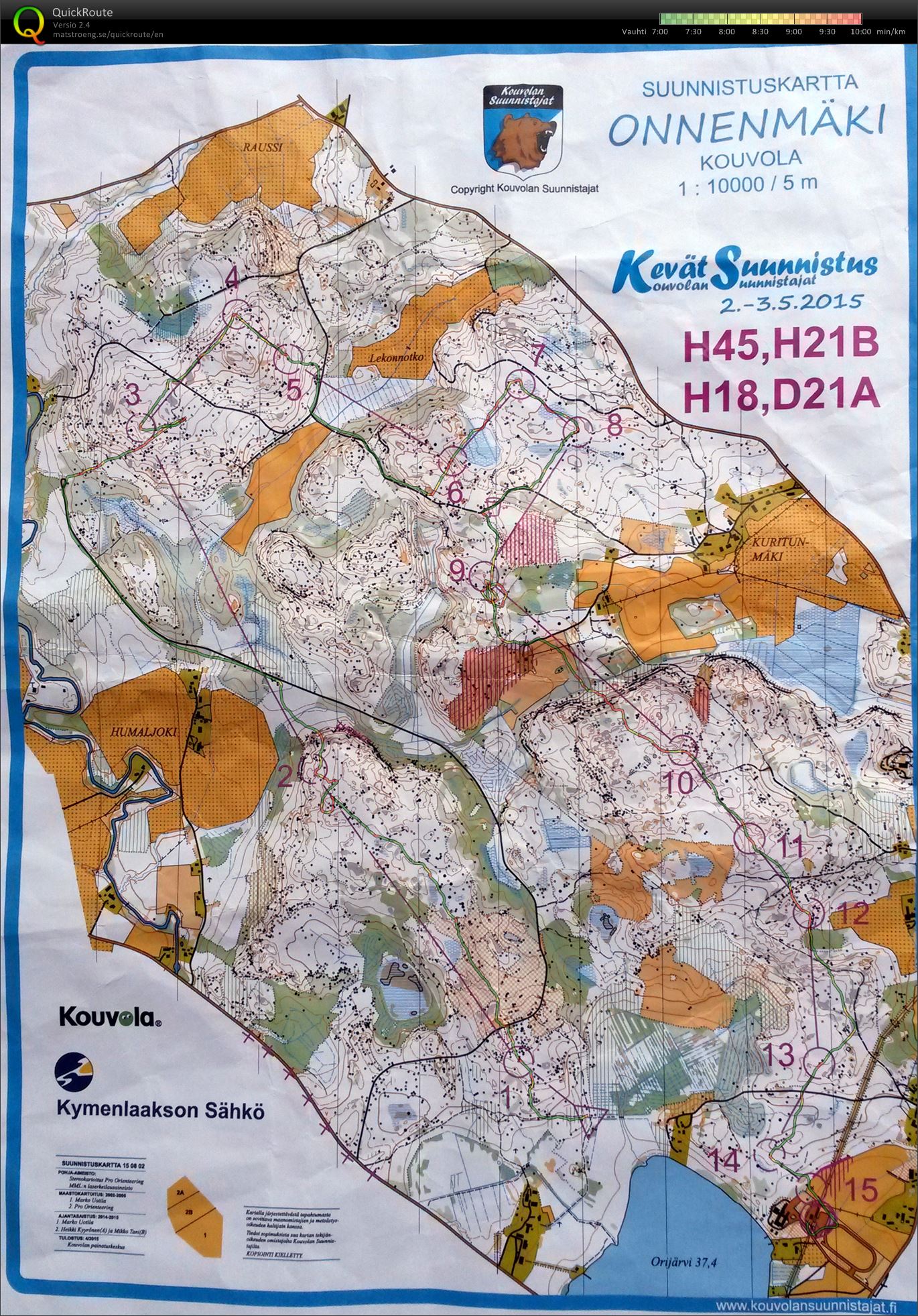 KevätSuunnistus (02-05-2015)