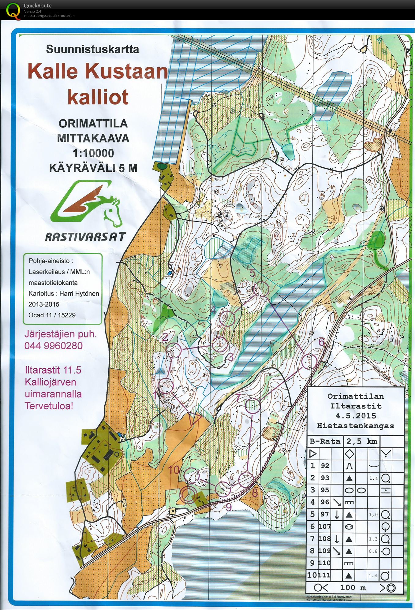 Iltarastit Maken maili (04/05/2015)