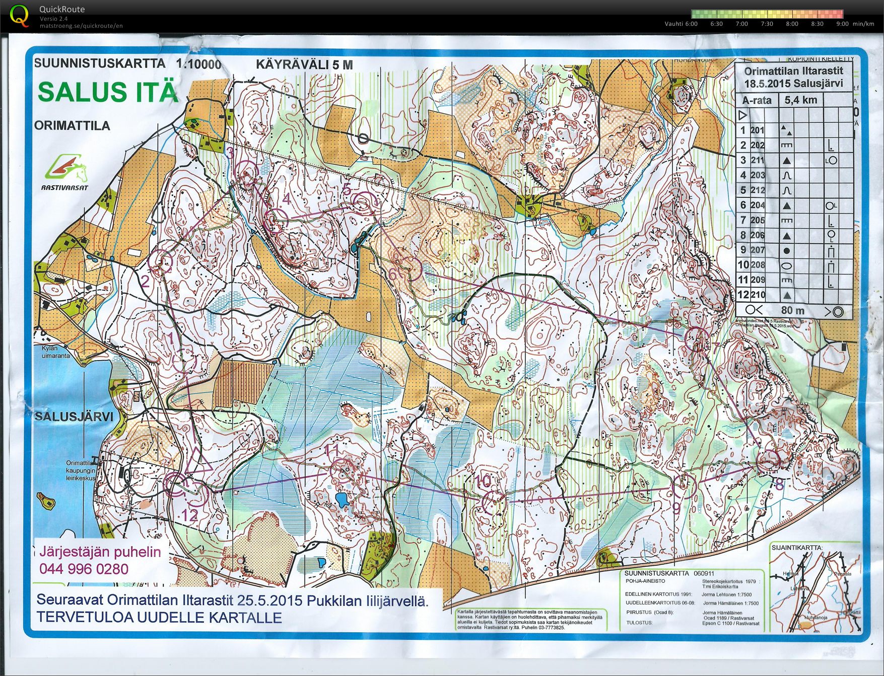 Iltarastit Salus-itä (18/05/2015)