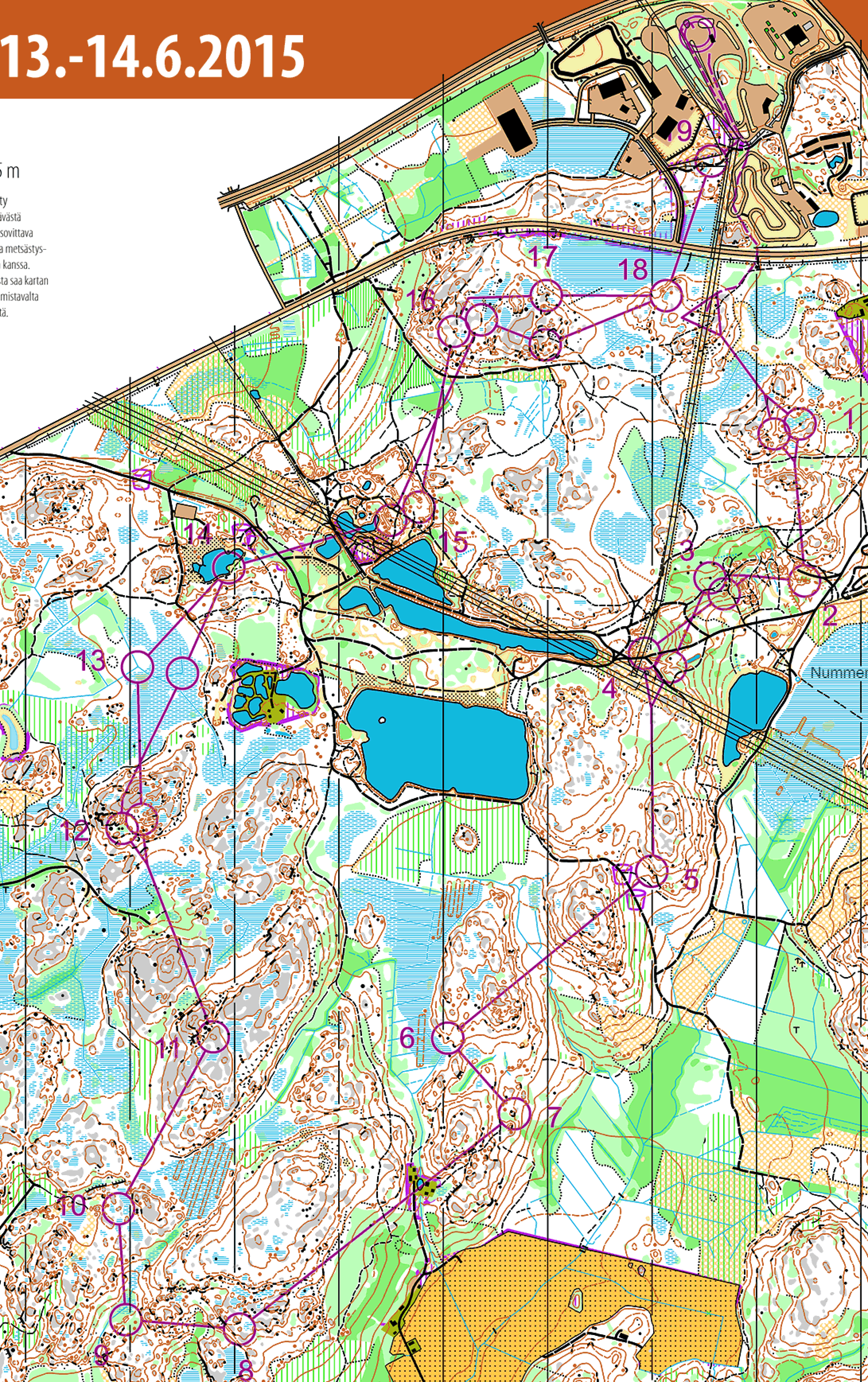Jukola 2015 5th leg (14/06/2015)