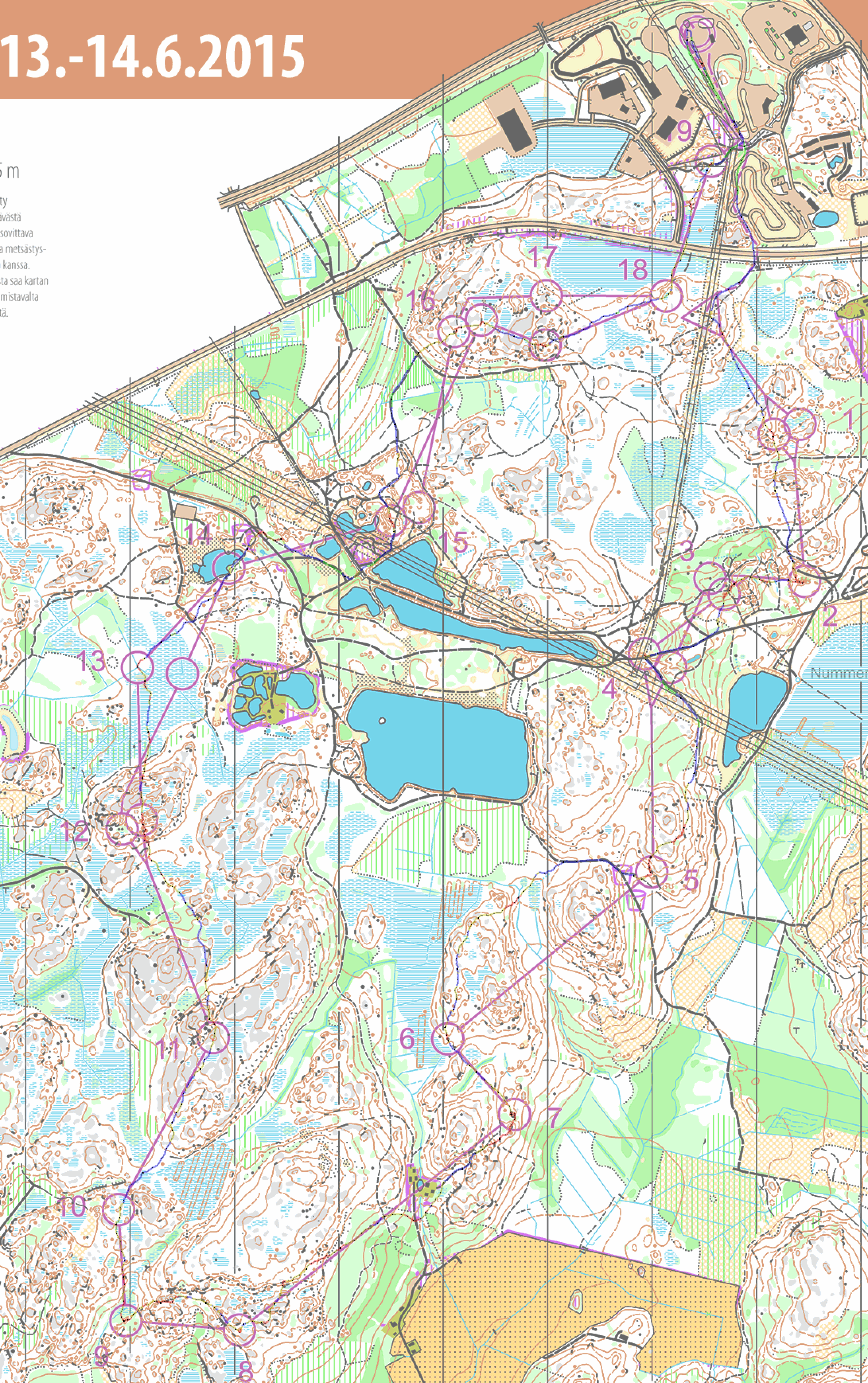 Jukola 2015 5th leg (14/06/2015)