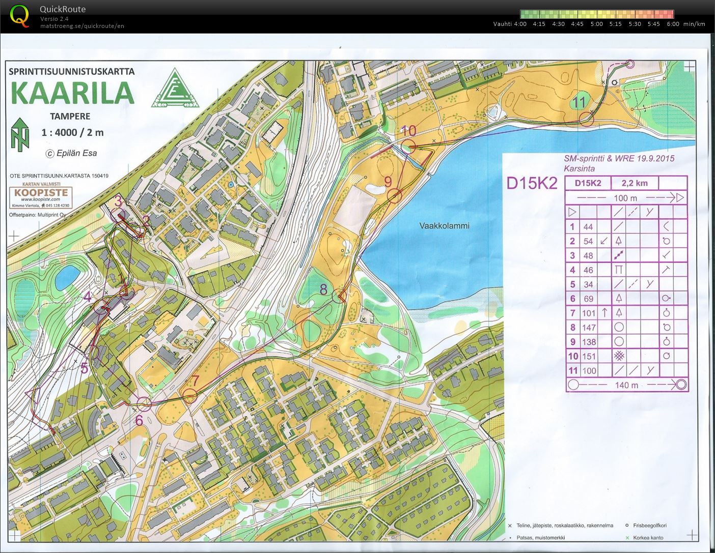 SM-sprintti karsinta (19/09/2015)
