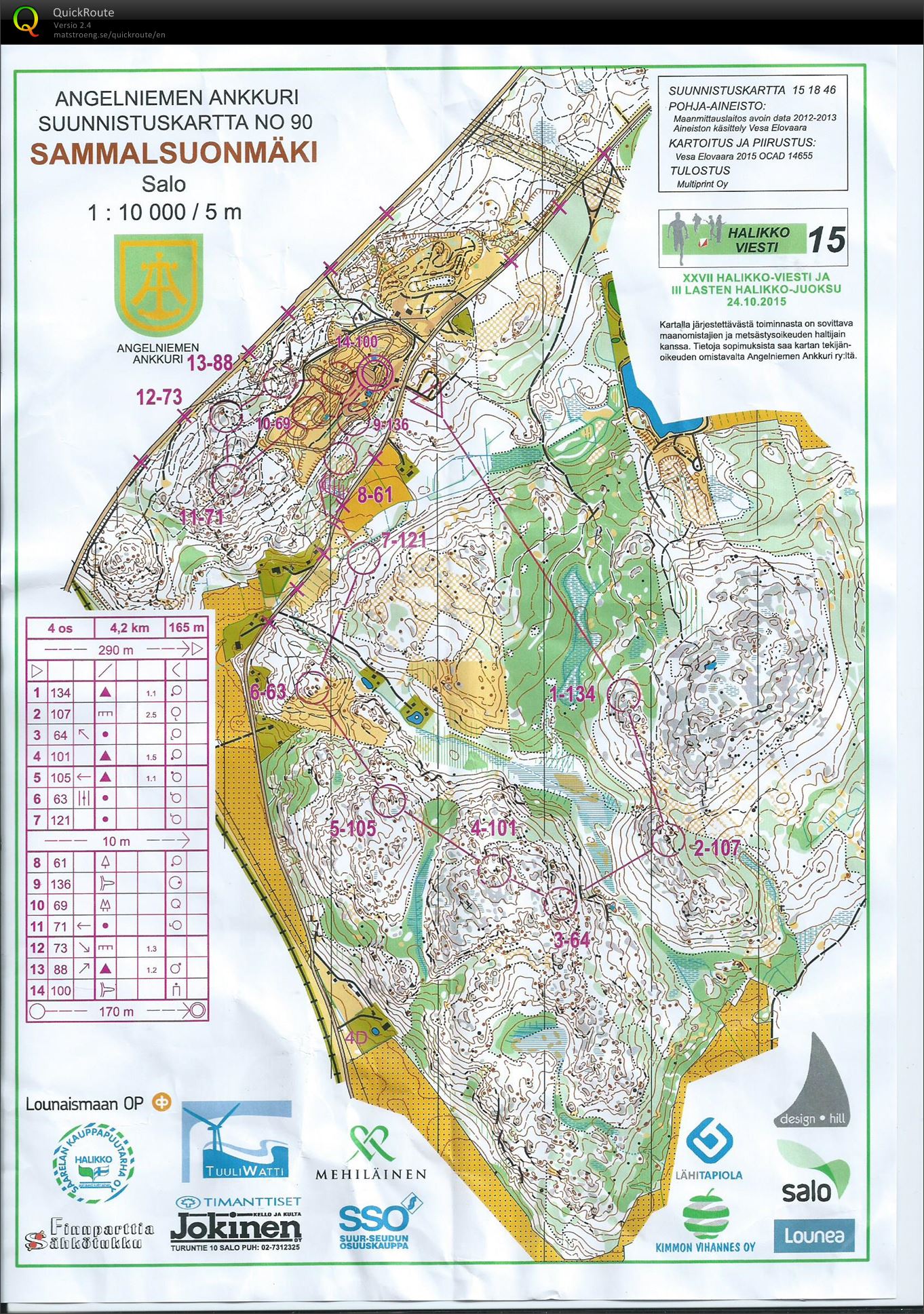 Halikko-viesti 4-osuus (24-10-2015)
