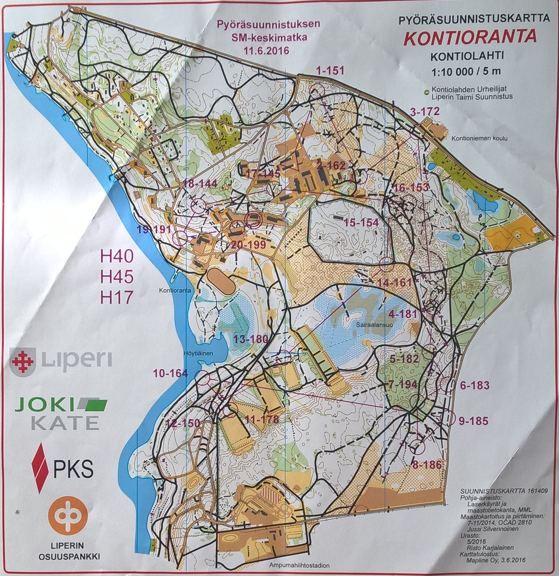 SM-pysu, keskimatka 2016 (11-06-2016)