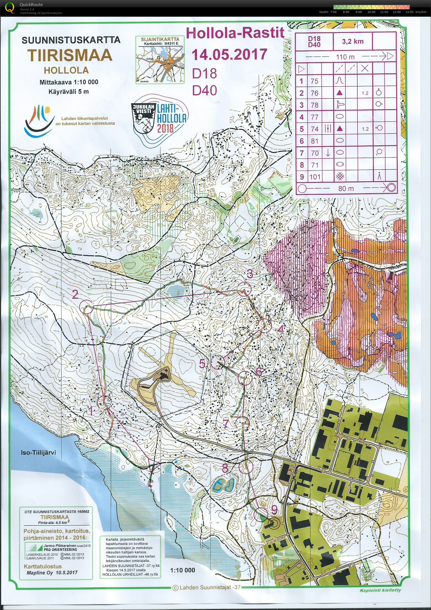 Hollola-rastit (14/05/2017)