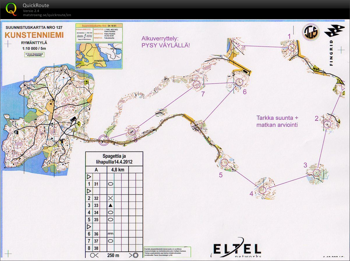 Suuntaharjoitus kevätleirillä (14/04/2012)