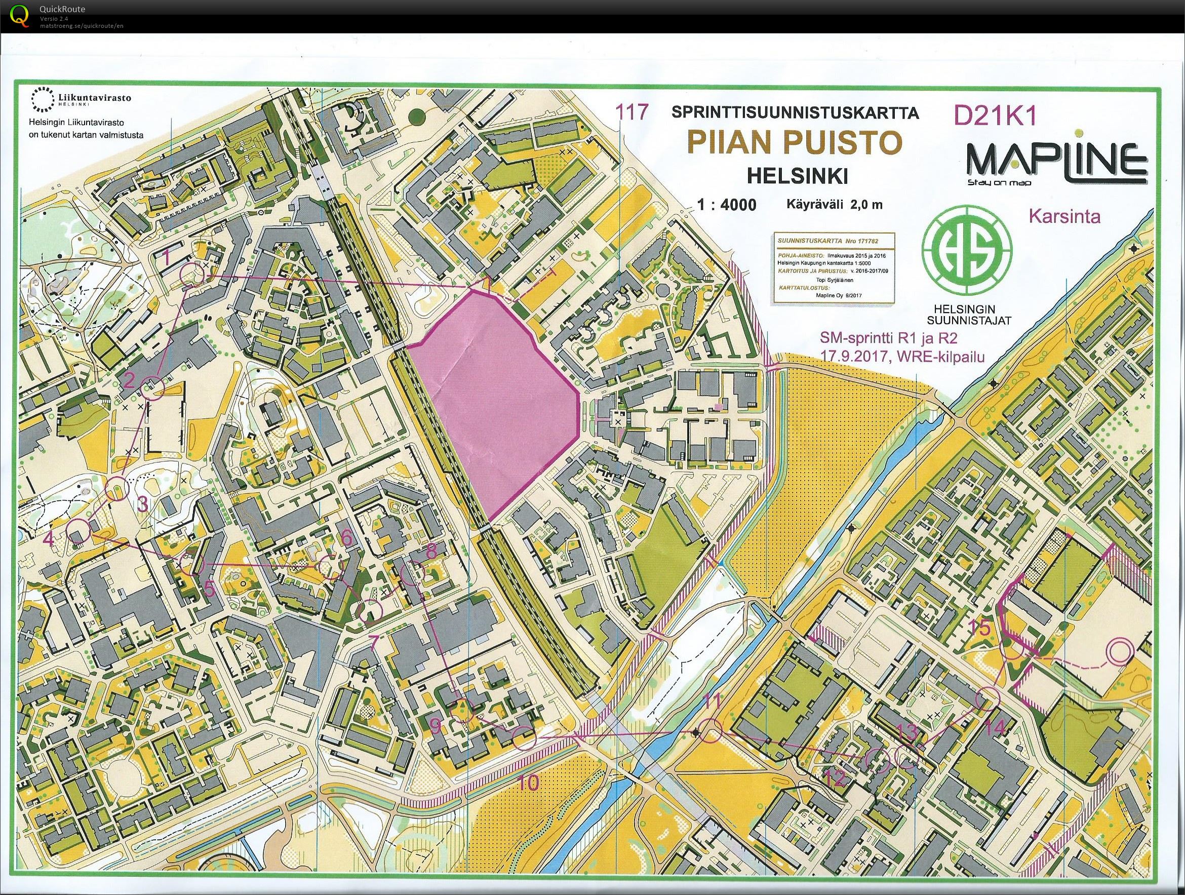 SM-sprintti D21K1 (17/09/2017)