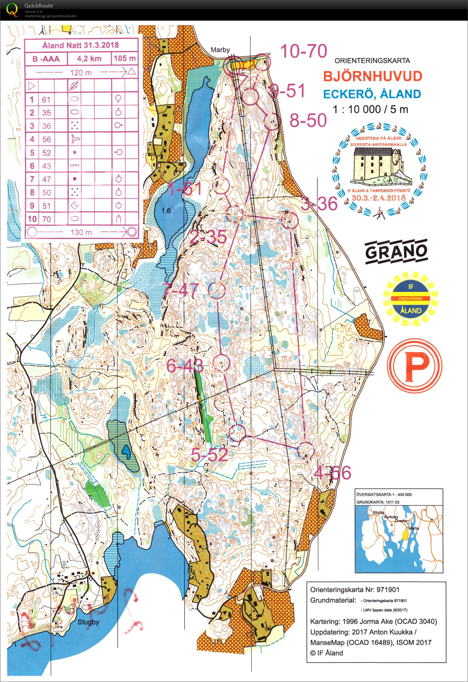 Åland natt, päiväviesti (2018-03-31)