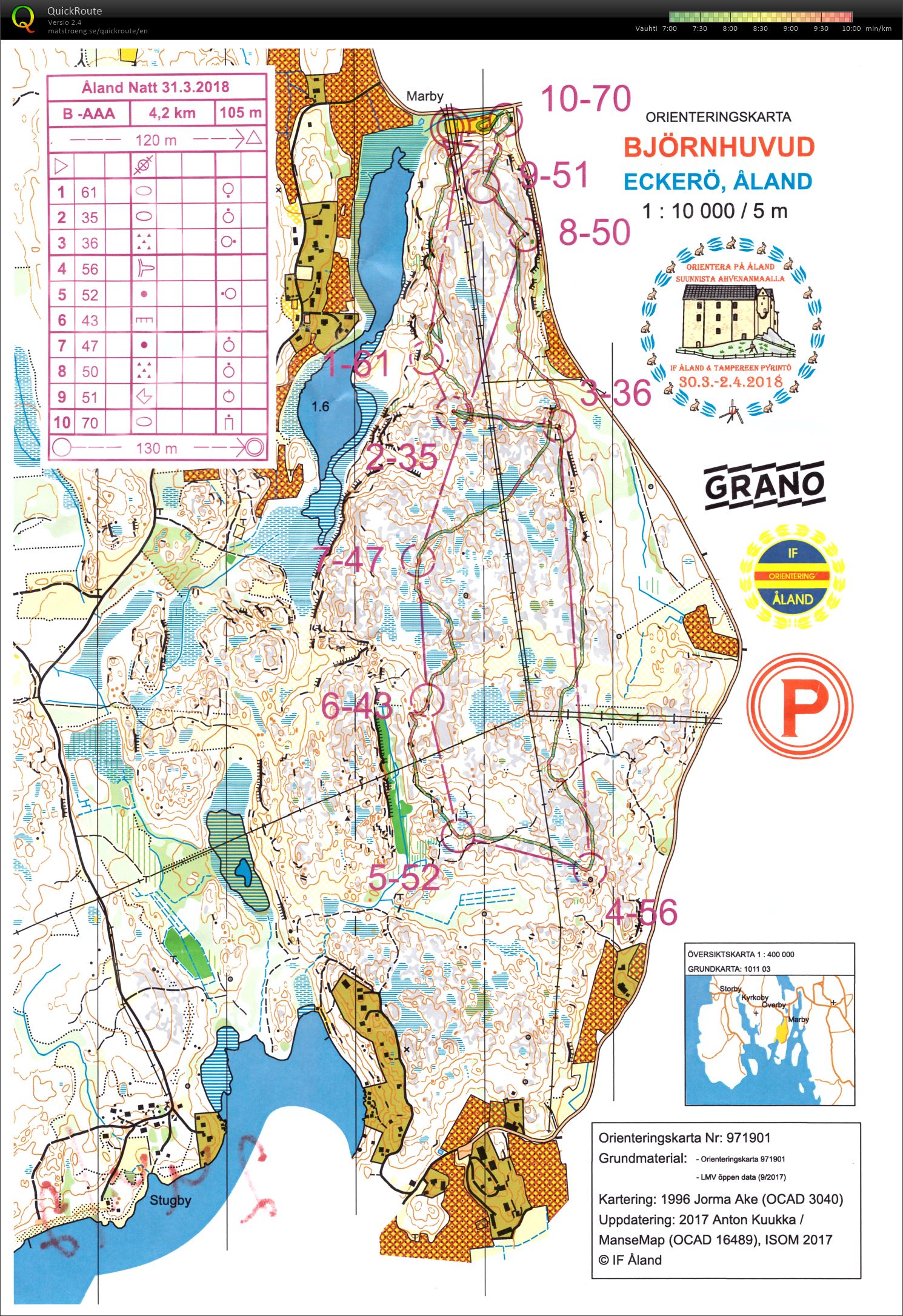 Åland natt, päiväviesti (2018-03-31)