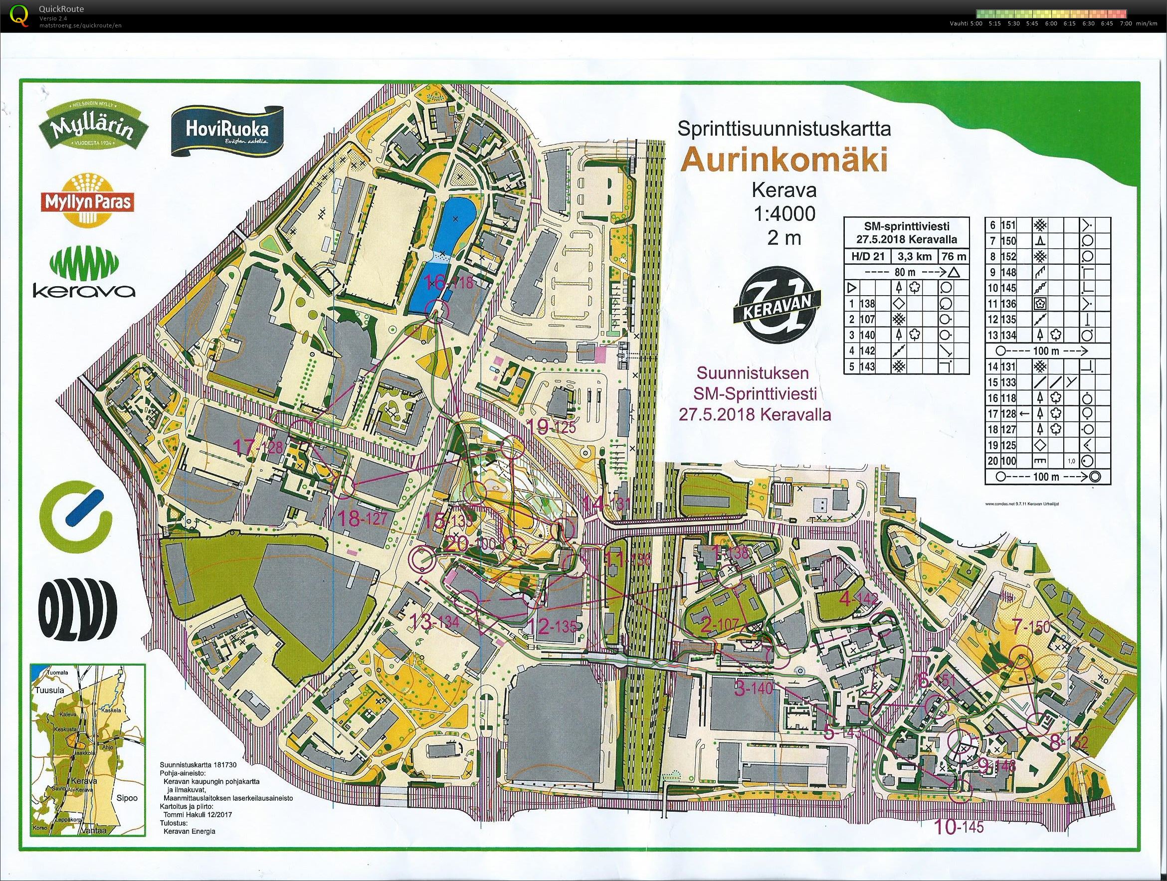 SM-sprinttiviesti HD21 1. os. (27.05.2018)