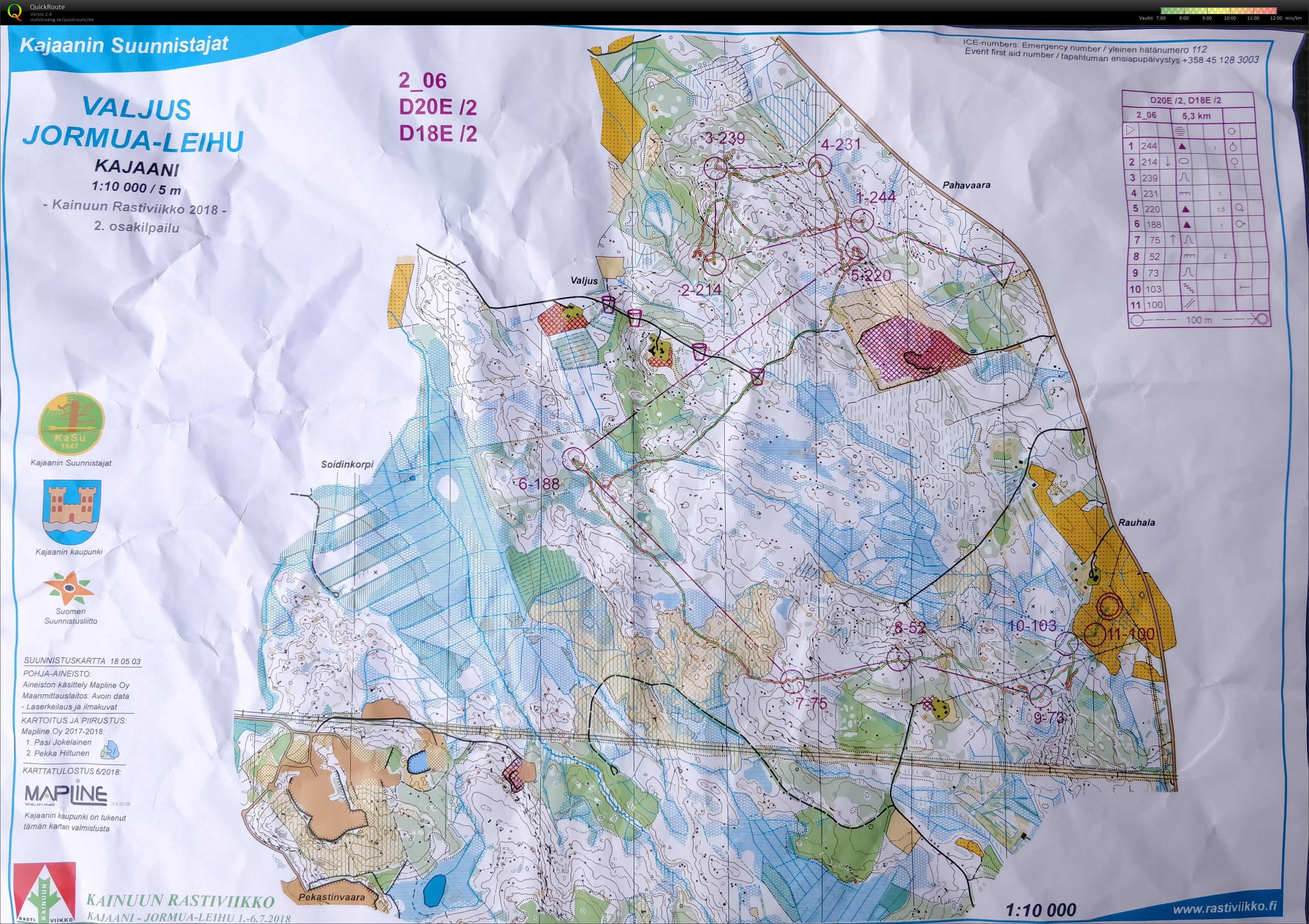 Kainuun Rastiviikko 2pv. (03/07/2018)