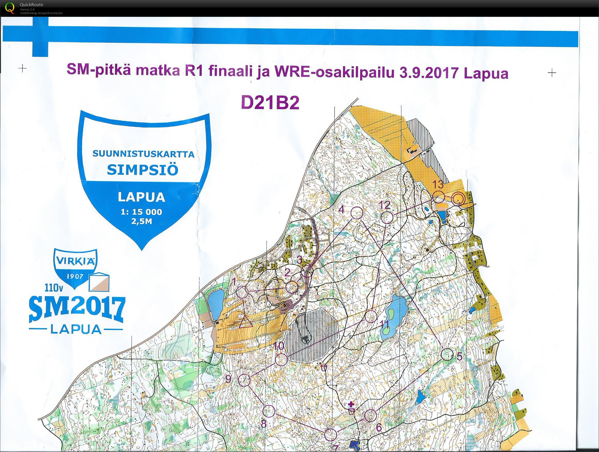 Taitoharjoitus Simpsiö D21B2 (12-08-2018)