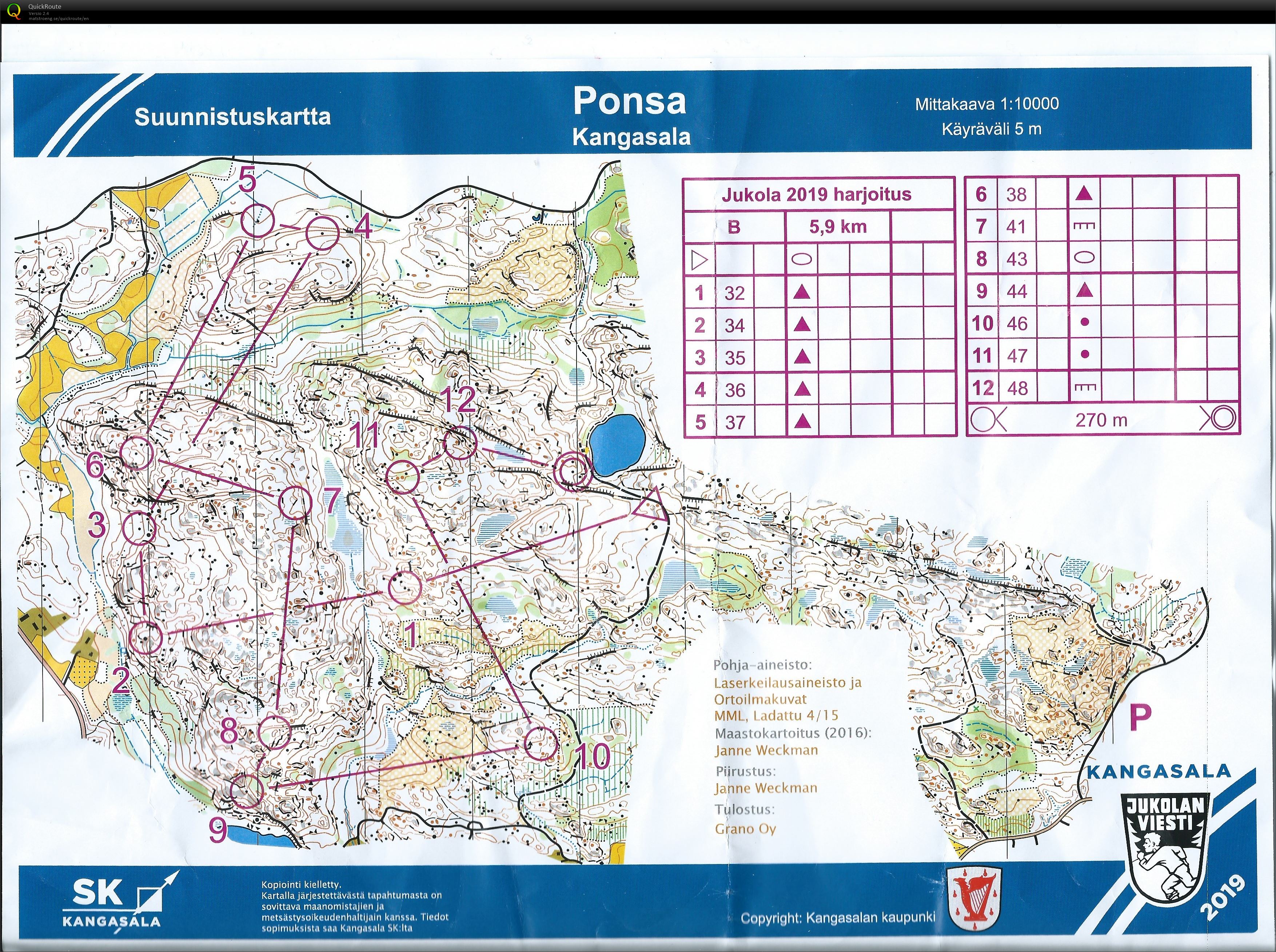 Jukolaharjoitus Ponsa (2019-05-04)