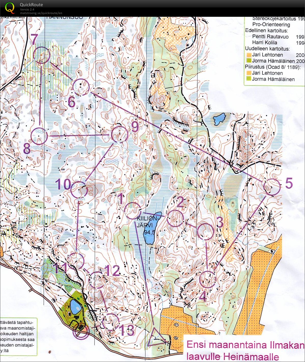 Iltarastit Kiiliössä (20/08/2012)