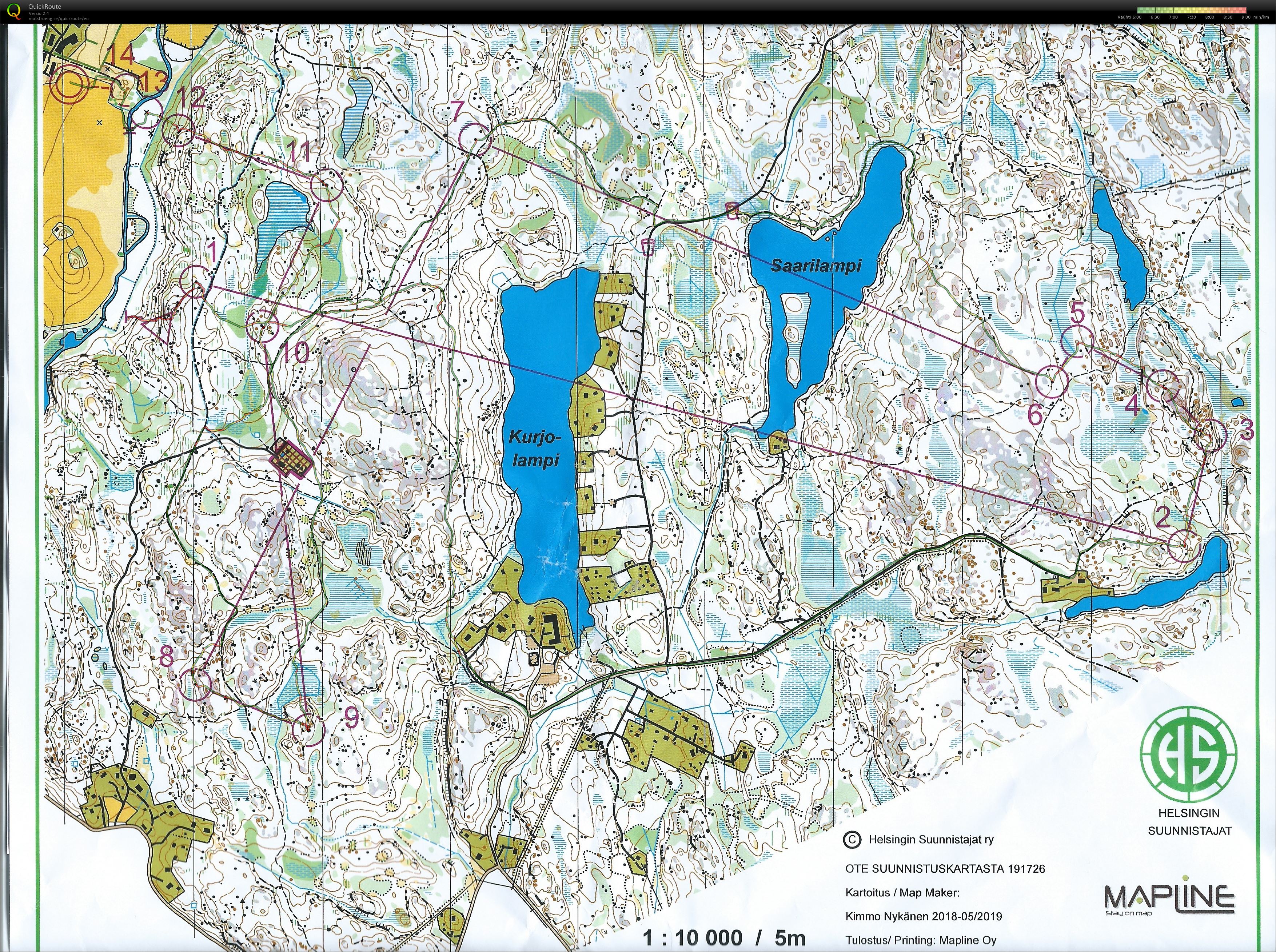 Helsinki O-Games pitkä (09.06.2019)