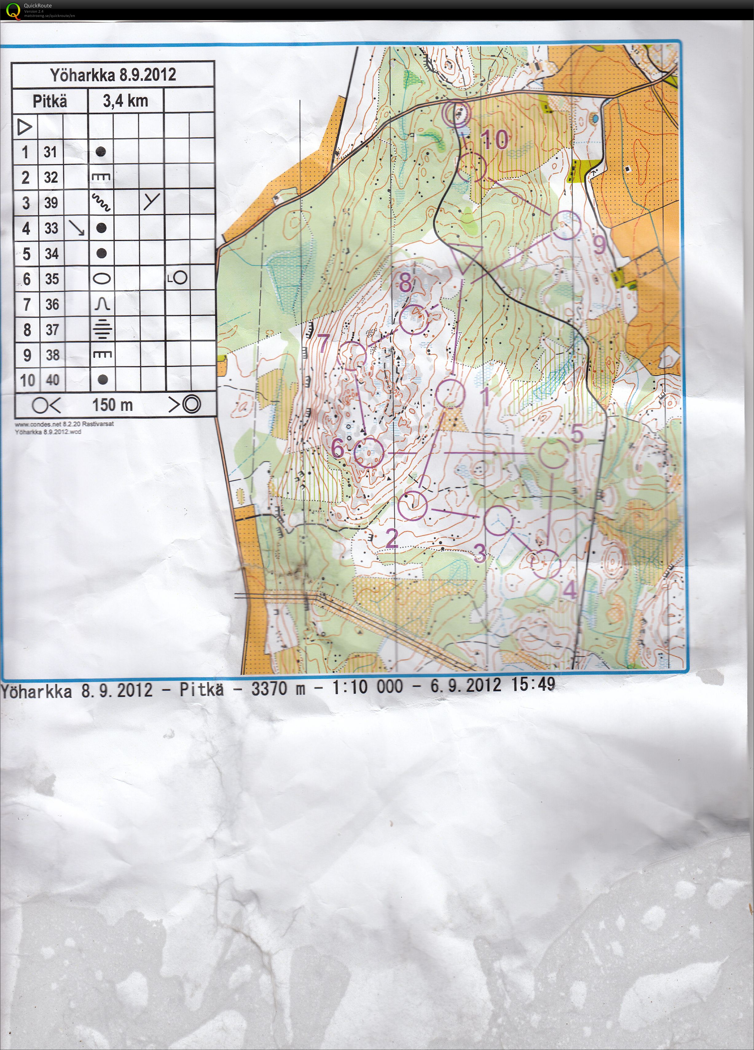 Yötreeni Ilmakan laavulta (07/09/2012)