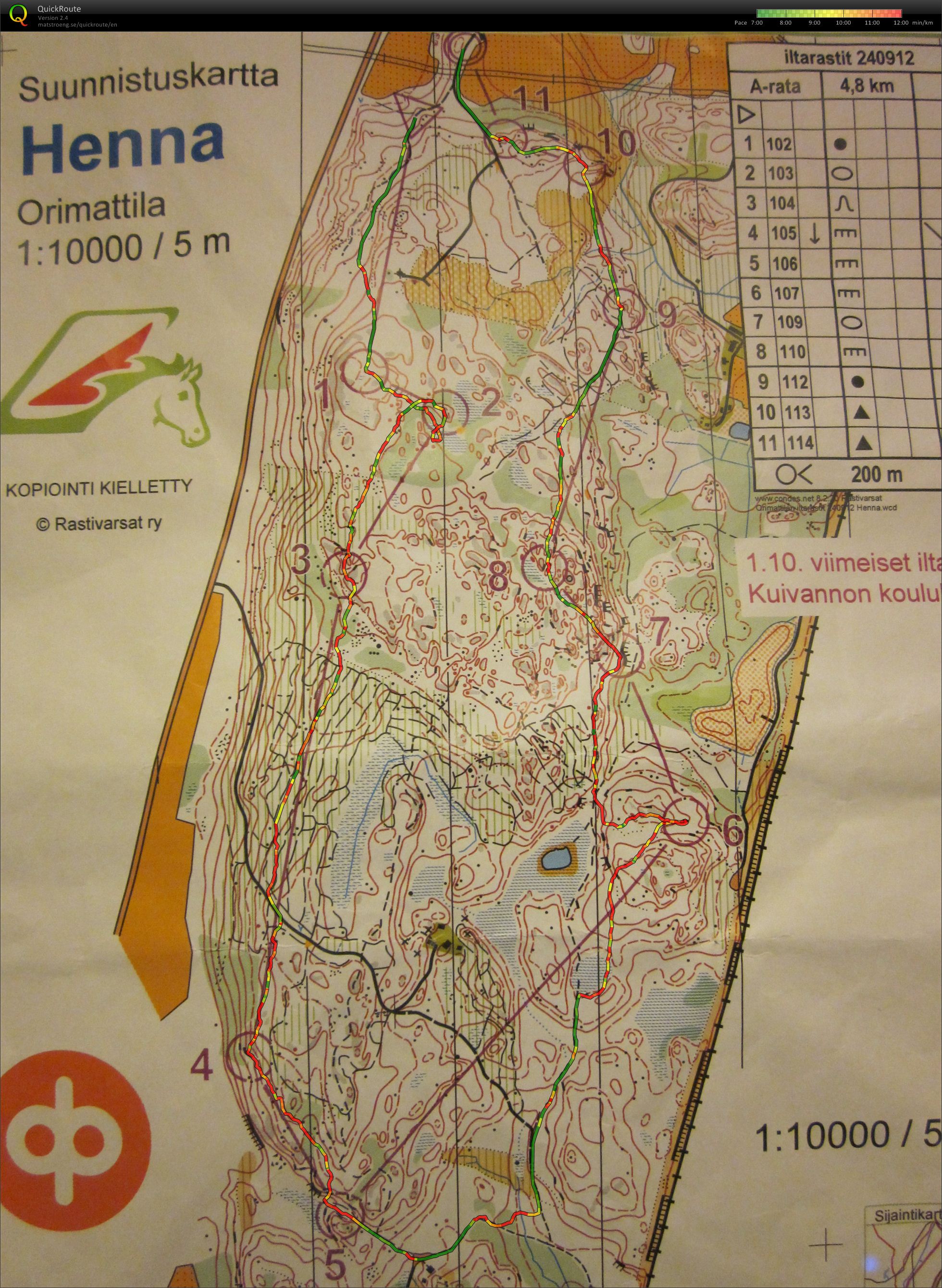 Iltarastit A-rata (24/09/2012)