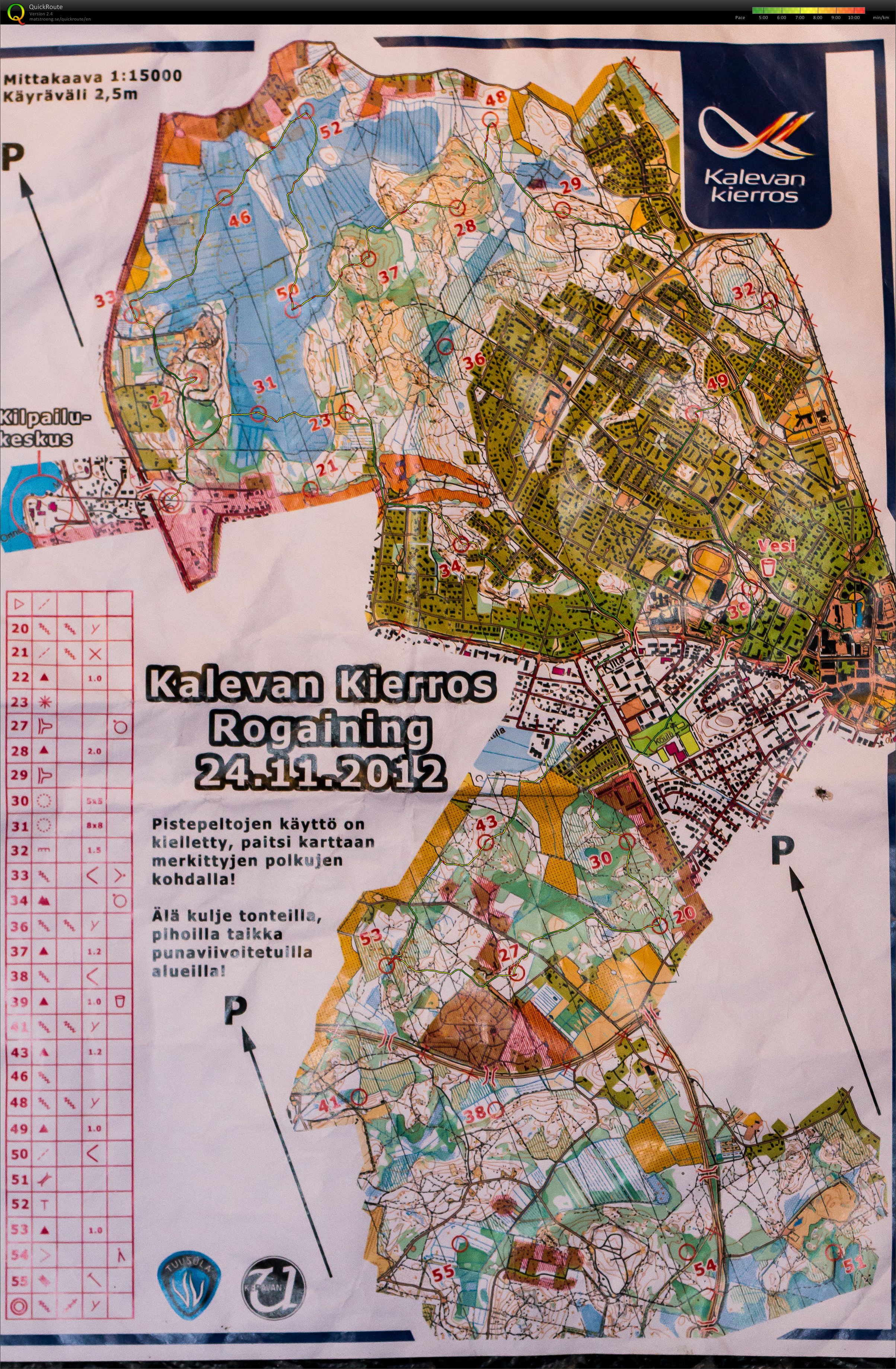 KK-rogaining (24/11/2012)