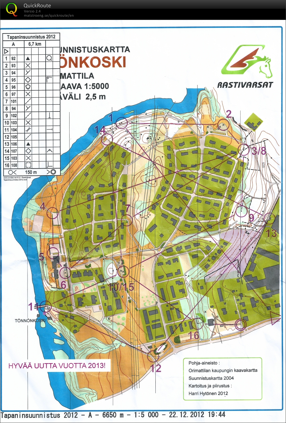 Tapaninsuunnistus (26/12/2012)