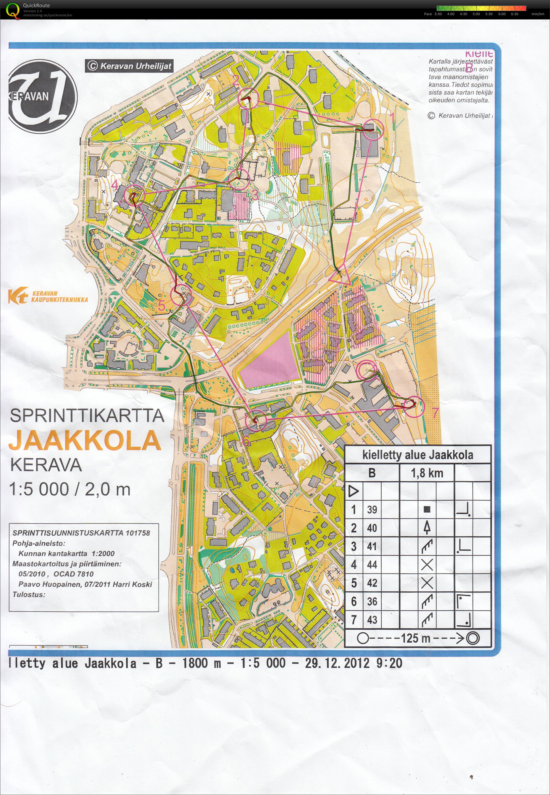 Sprinttiveto 1 Keravalla (31/12/2012)