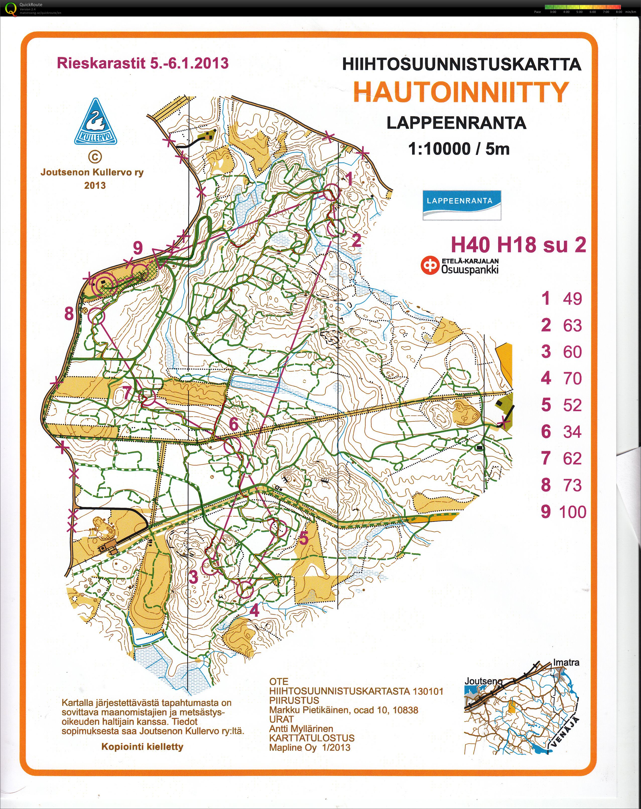 Rieska-rastit, 2 pv/ 2.lenkki, Ski-0 (06/01/2013)