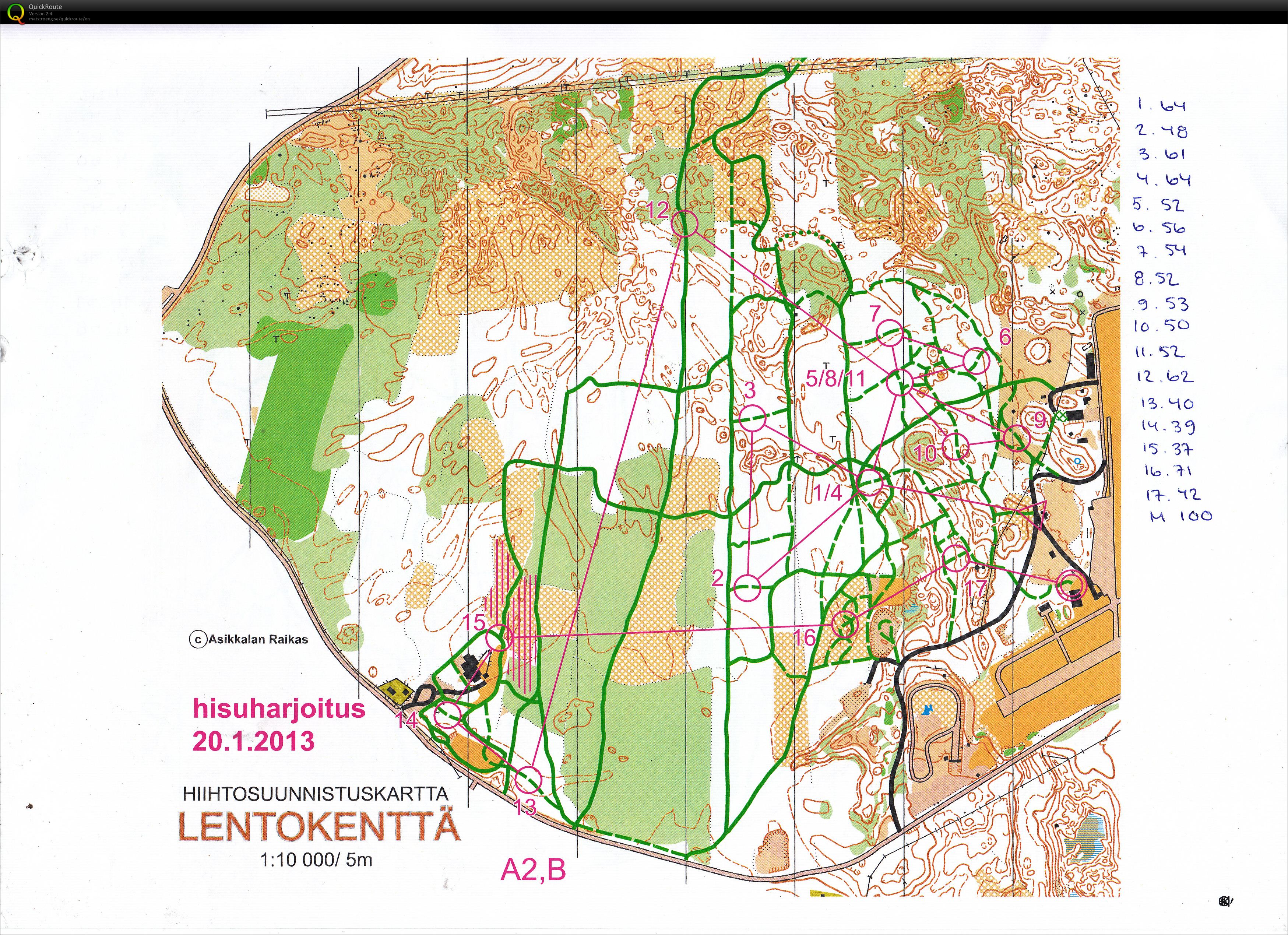 Hisuharjoitus Asikkalassa, 2 osa., ski-o (2013-01-20)