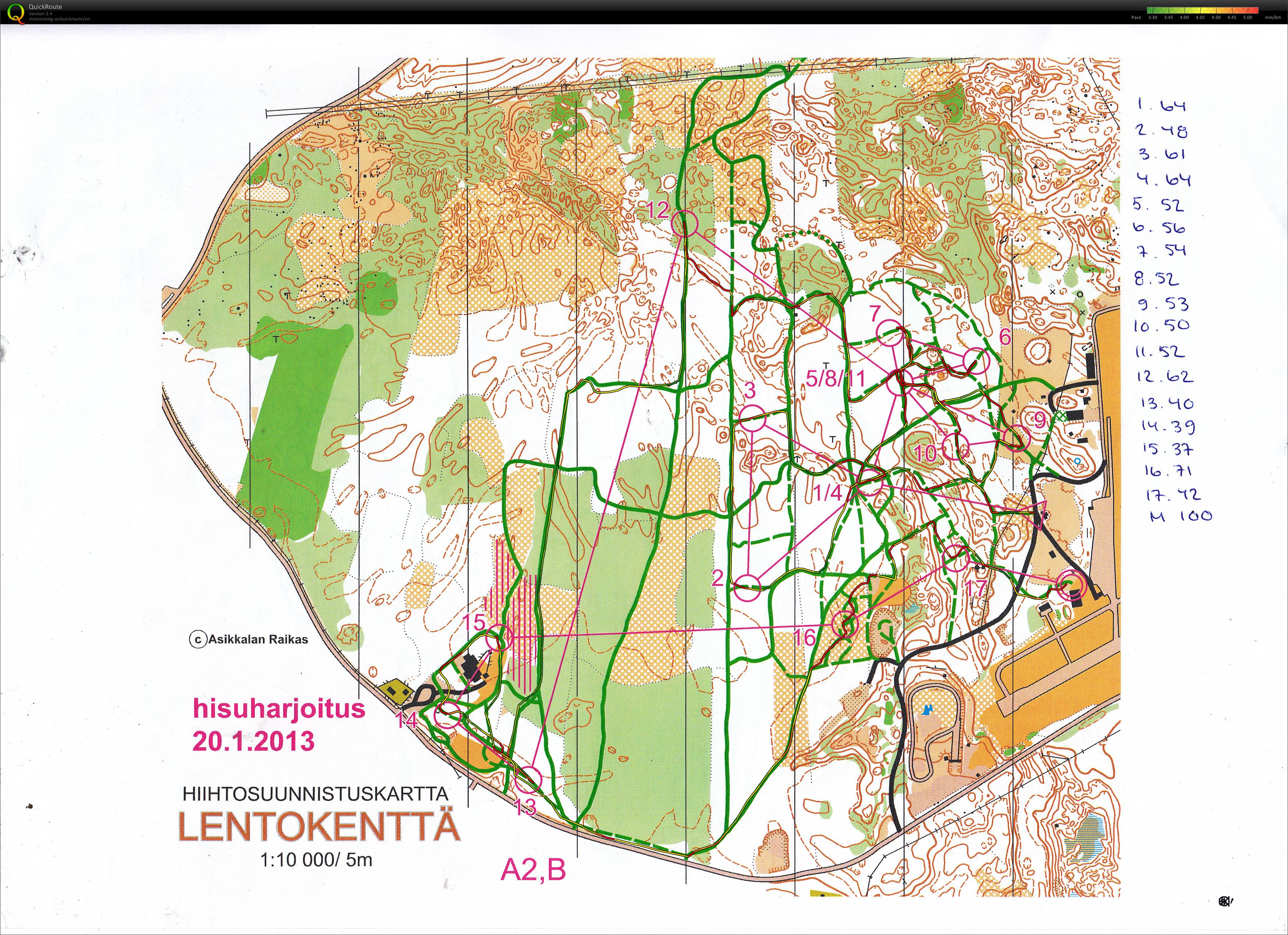 Hisuharjoitus Asikkalassa, 2 osa., ski-o (2013-01-20)