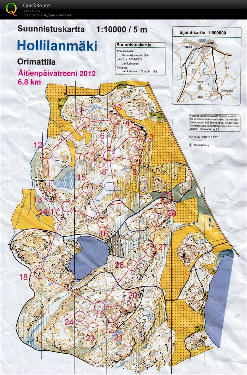 Äitienpäivätreeni Hollilanmäessä (13/05/2012)