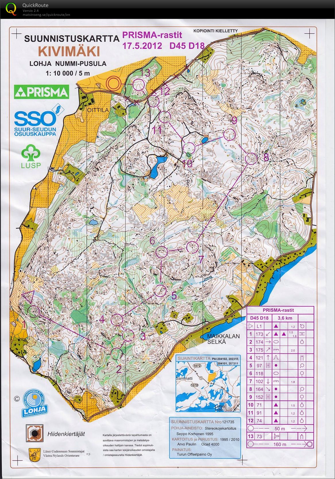 Prisma-rastit (17/05/2012)