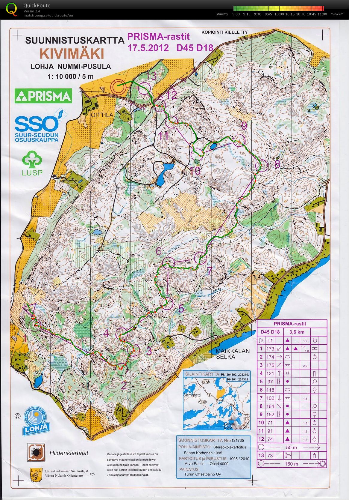 Prisma-rastit (17/05/2012)