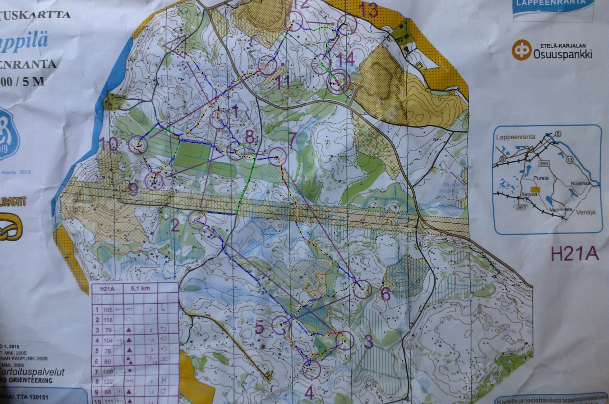 Rinkelirastit H21A, day 1 (29/06/2013)