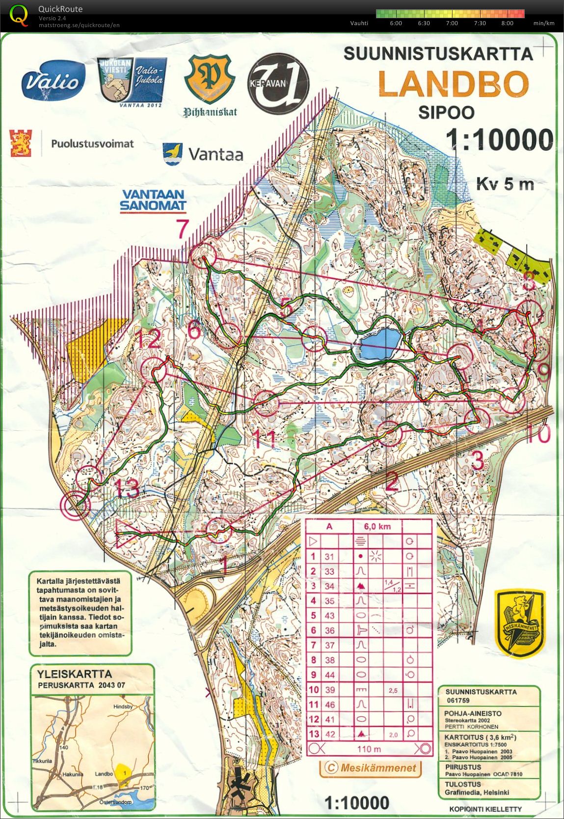 Jukolatreenipäivä 1/2 (2012-05-19)