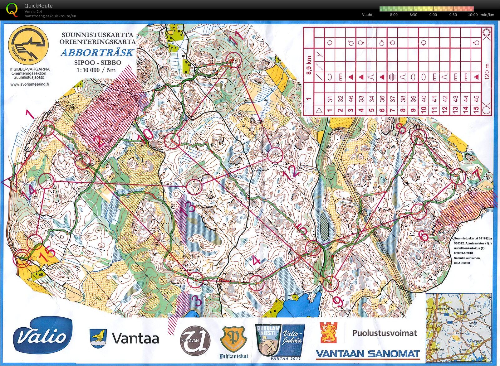 Jukolatreenipäivä 2/2 (19/05/2012)