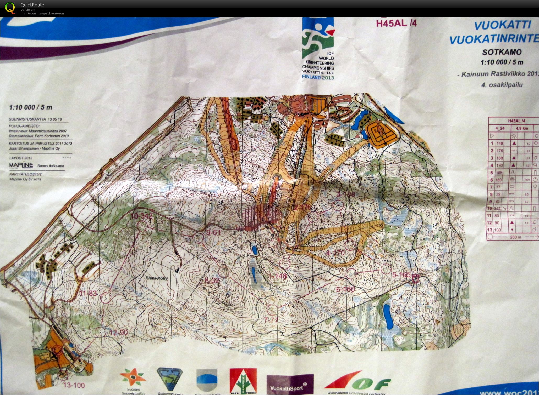 Krv 4 Vuokatinrinteet (13/07/2013)