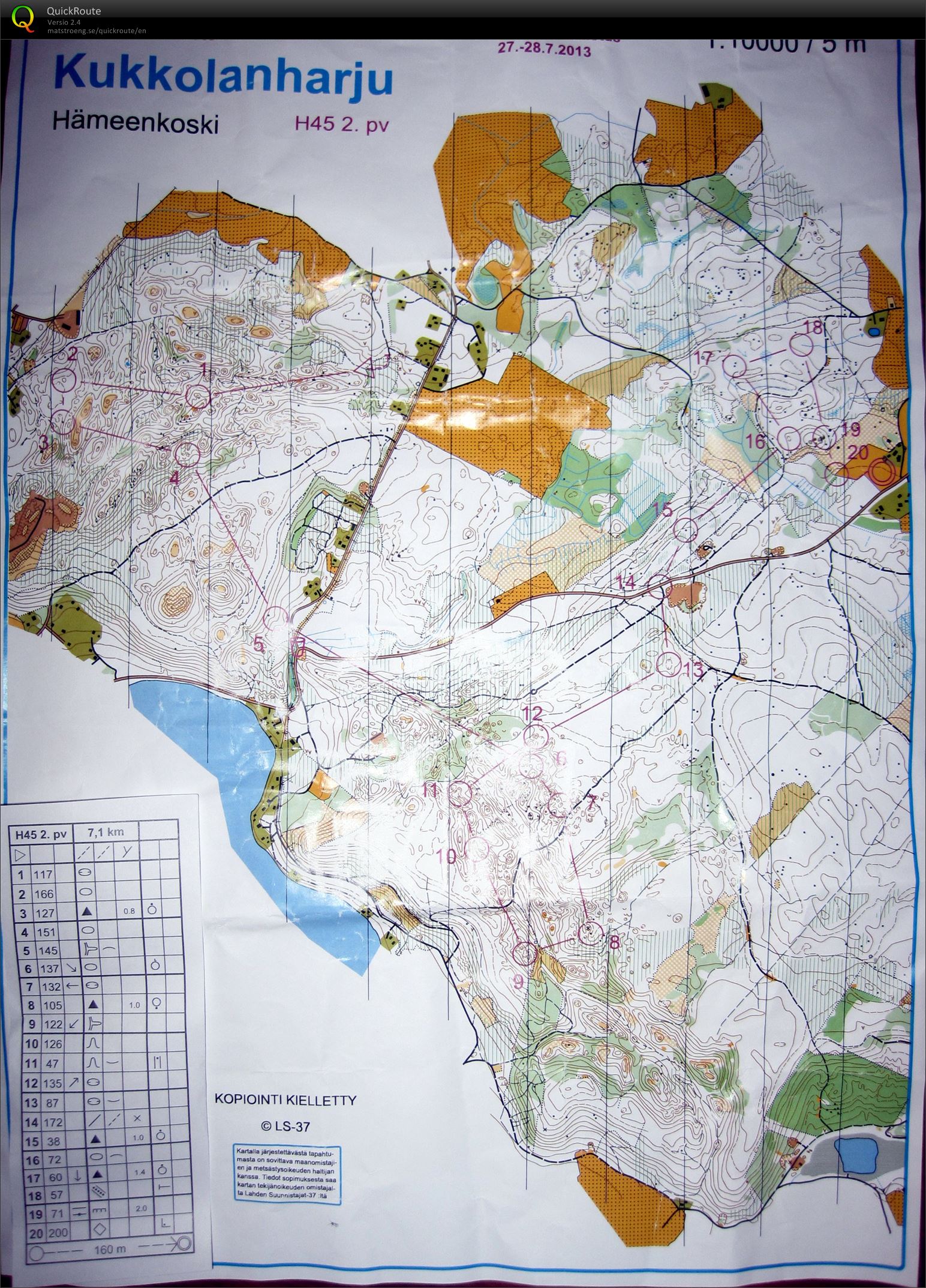 Lahti-suunnistus 2.pvä (28/07/2013)