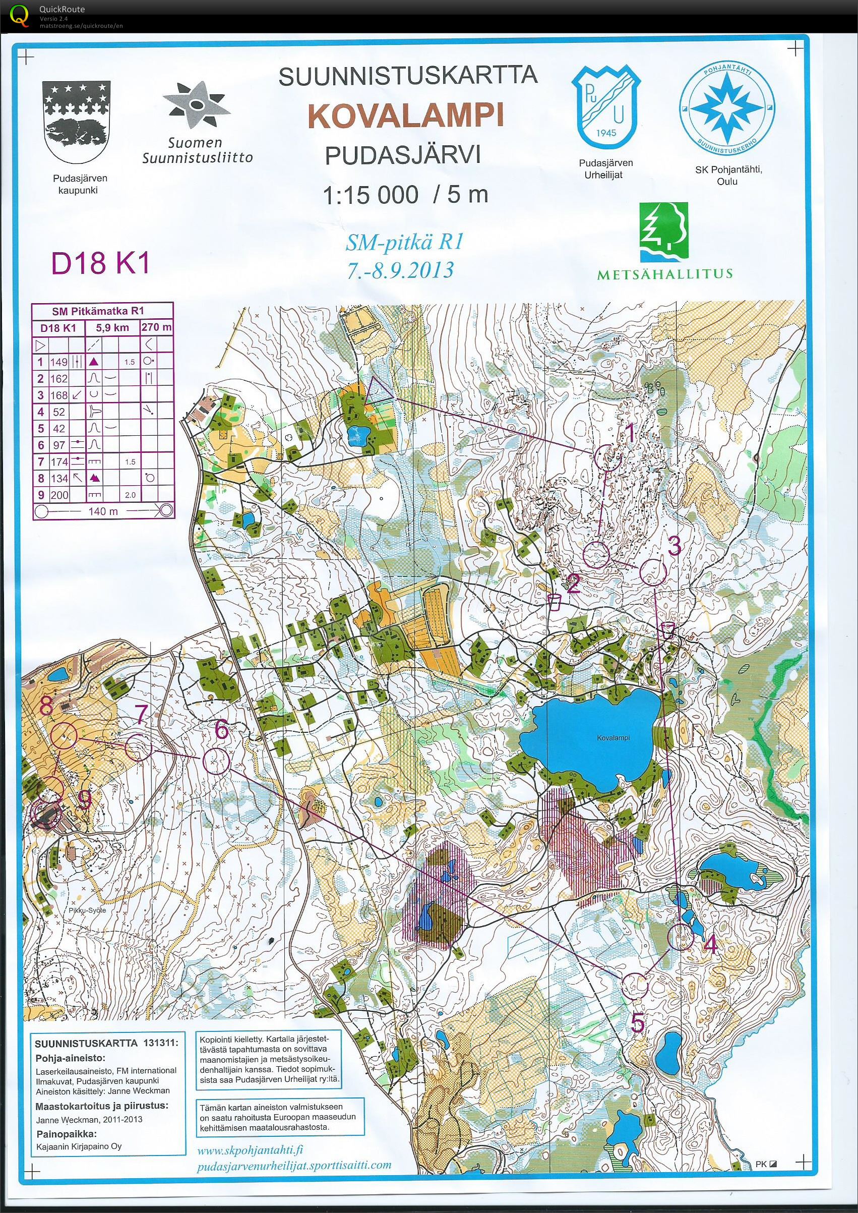 SM-pitkä D18 karsinta (07/09/2013)