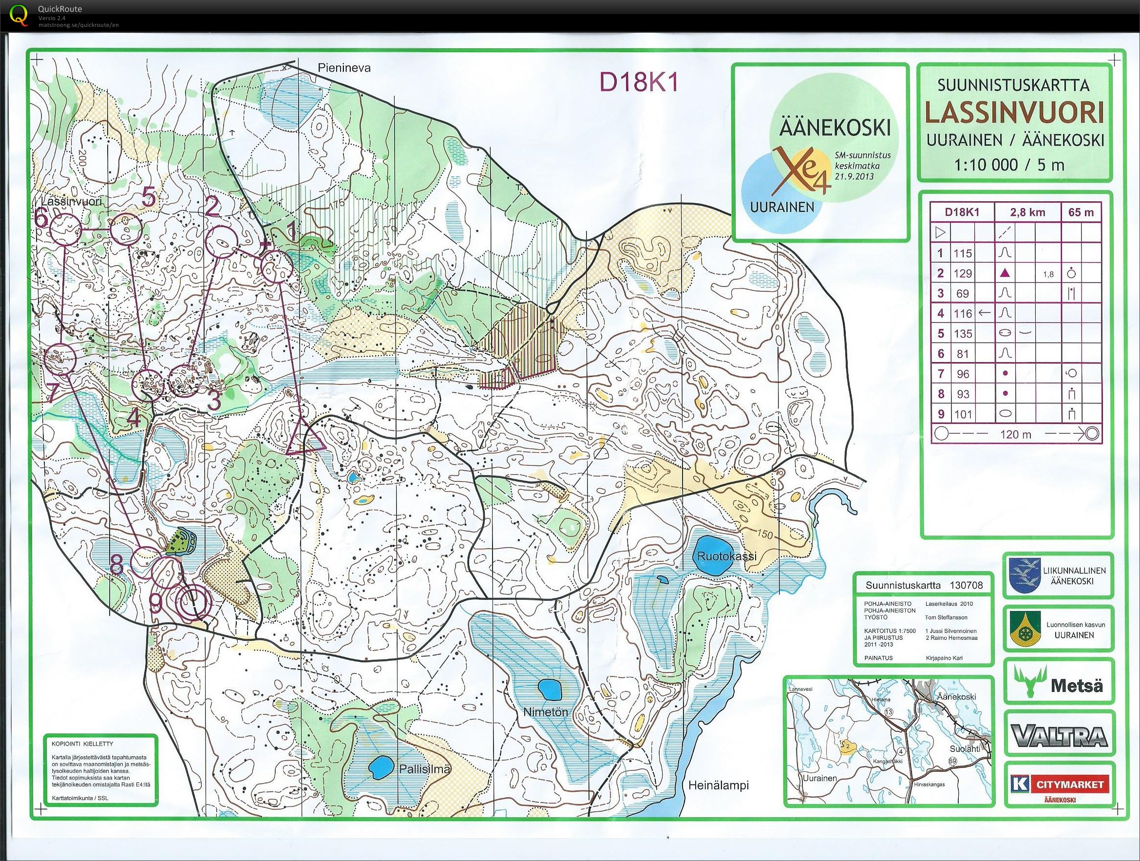 SM-keski D18 karsinta (21/09/2013)