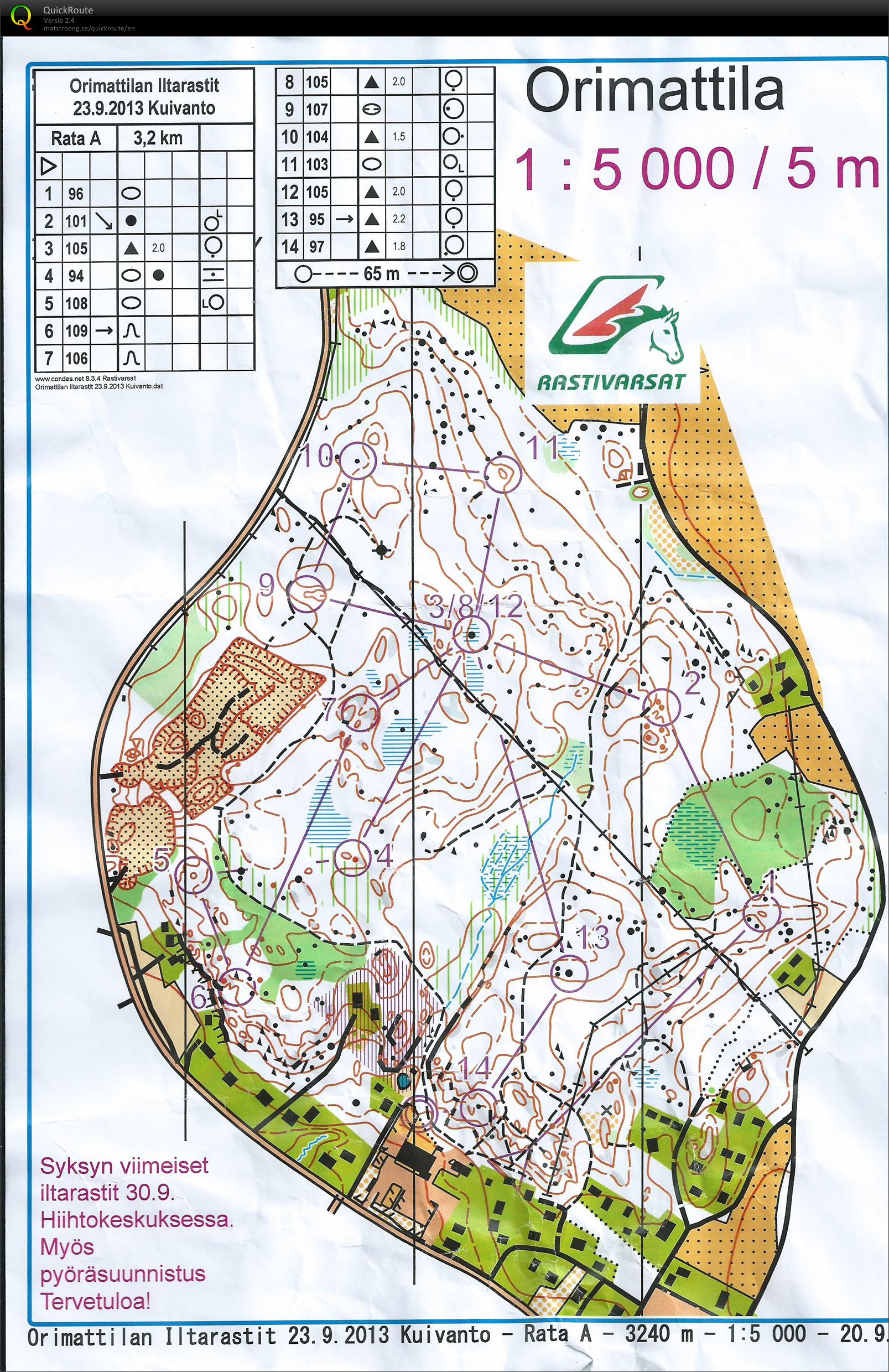 Iltarastit A-rata (23/09/2013)