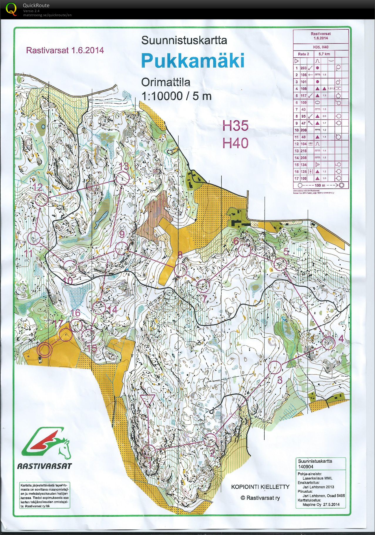 Pukkamäki treeni (02/06/2014)