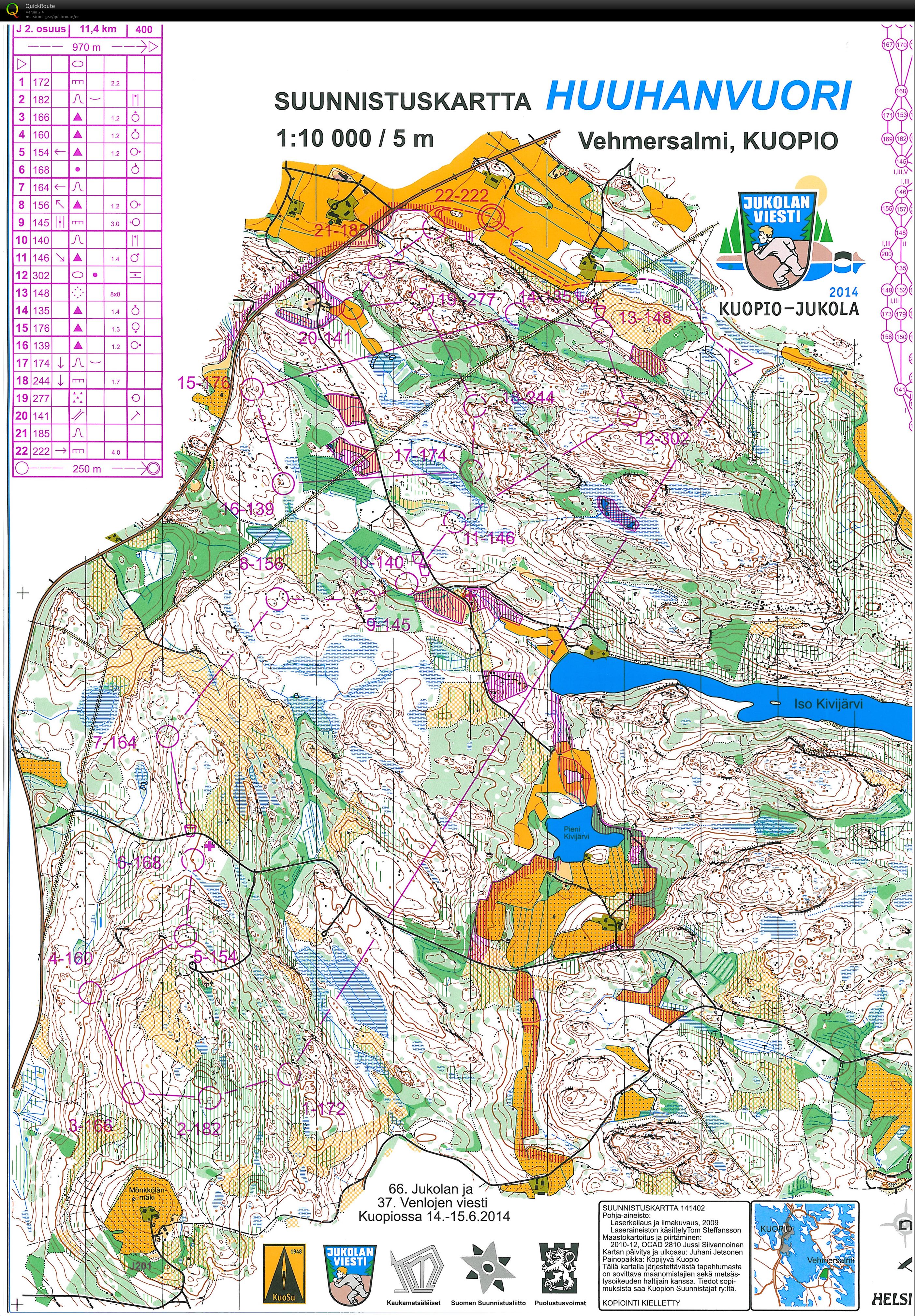 Jukola 2.osuus (14/06/2014)