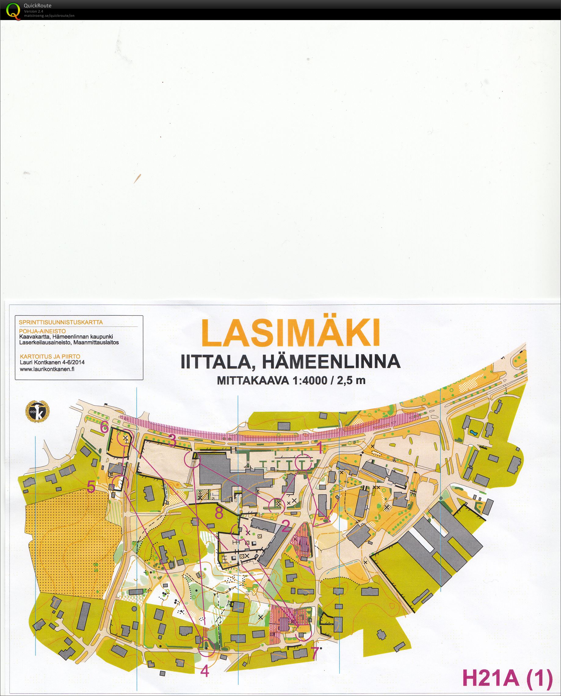 Lasimäki -sprintti, H21, 1.osa (19-07-2014)