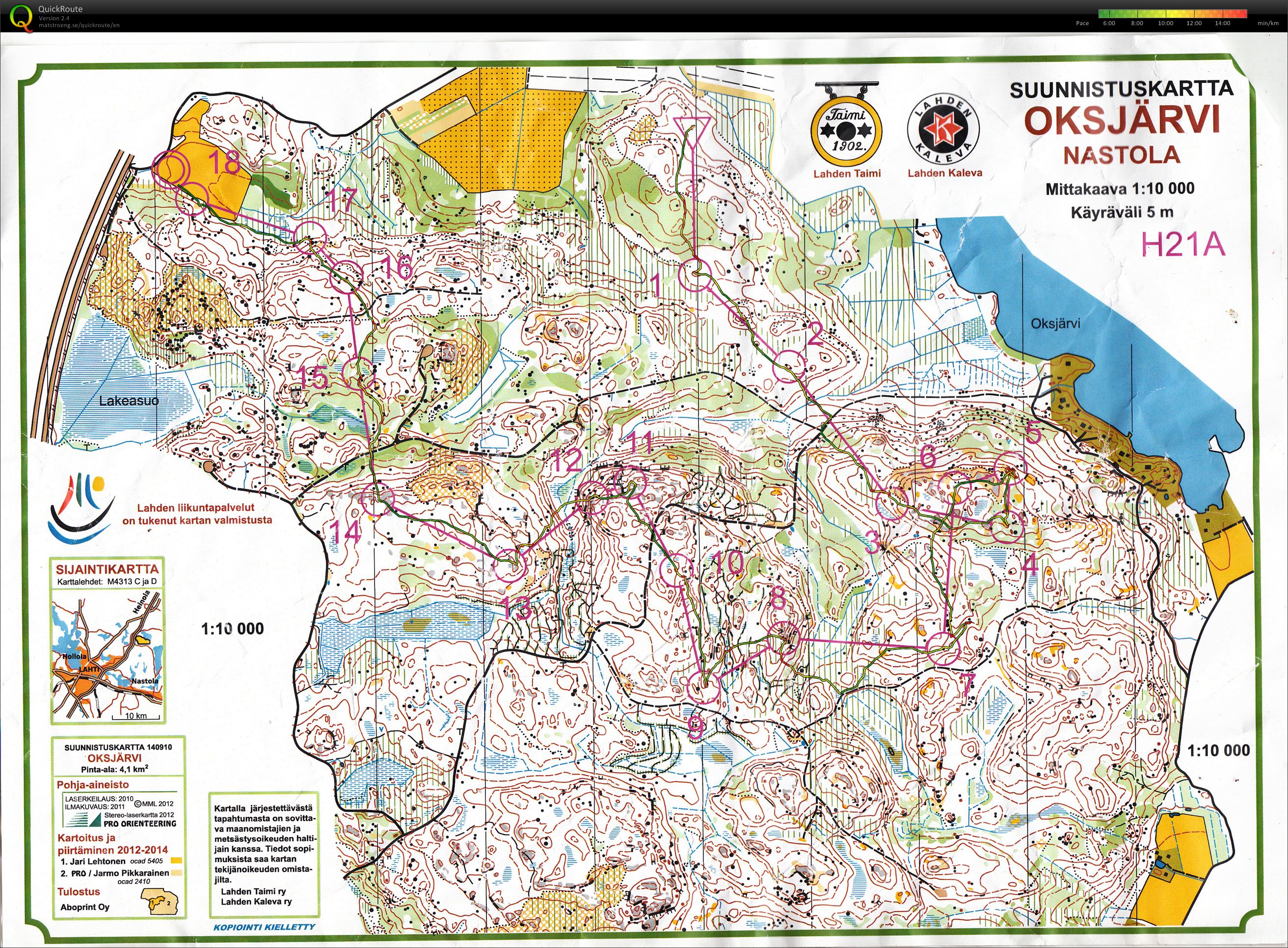Lahden taimen kansallinen, H21A (20/07/2014)